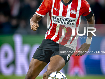 PSV Eindhoven defender Ryan Flamingo plays during the match between PSV and Girona at the Philips Stadium for the UEFA Champions League - Le...