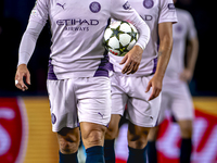 Girona FC defender David Lopez participates in the match between PSV and Girona at the Philips Stadium for the UEFA Champions League - Leagu...