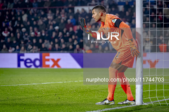 PSV Eindhoven goalkeeper Walter Benitez plays during the match between PSV and Girona at the Philips Stadium for the UEFA Champions League -...