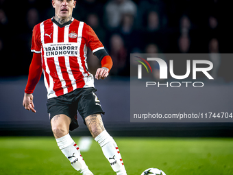 PSV Eindhoven defender Rick Karsdorp plays during the match between PSV and Girona at the Philips Stadium for the UEFA Champions League - Le...