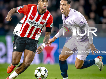 PSV Eindhoven defender Ryan Flamingo plays during the match between PSV and Girona at the Philips Stadium for the UEFA Champions League - Le...