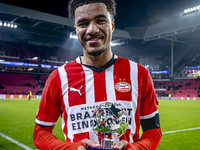 PSV Eindhoven midfielder Malik Tillman is the best player of the match during the match between PSV and Girona at the Philips Stadium for th...