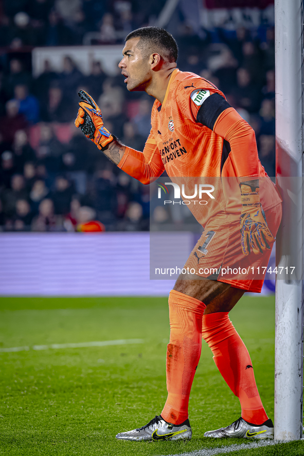 PSV Eindhoven goalkeeper Walter Benitez plays during the match between PSV and Girona at the Philips Stadium for the UEFA Champions League -...