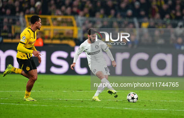 Otar Kiteishvili of SK Sturm Graz  controls the ball during the Champions League Round 4 match between Borussia Dortmund v SK Sturm Graz at...