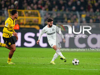 Otar Kiteishvili of SK Sturm Graz  controls the ball during the Champions League Round 4 match between Borussia Dortmund v SK Sturm Graz at...