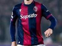 Giovanni Fabbian of Bologna FC looks on during the UEFA Champions League 2024/25 League Phase MD4 match between Bologna FC and AS Monaco at...