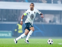 Thilo Kehrer of AS Monaco during the UEFA Champions League 2024/25 League Phase MD4 match between Bologna FC and AS Monaco at Stadio Renato...