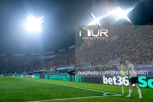 Aleksandr Golovin of AS Monaco during the UEFA Champions League 2024/25 League Phase MD4 match between Bologna FC and AS Monaco at Stadio Re...