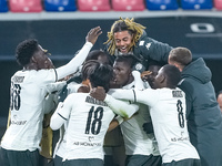 Thilo Kehrer of AS Monaco celebrates after scoring first goal during the UEFA Champions League 2024/25 League Phase MD4 match between Bologn...