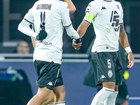 Thilo Kehrer of AS Monaco celebrates after scoring first goal during the UEFA Champions League 2024/25 League Phase MD4 match between Bologn...