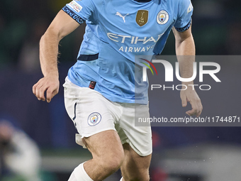 Mateo Kovacic of Manchester City is in action during the UEFA Champions League match between Sporting CP and Manchester City at Jose Alvalad...