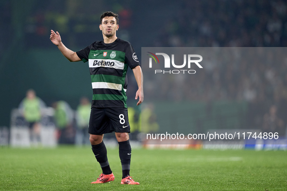 Mateo Kovacic of Manchester City reacts during the UEFA Champions League match between Sporting CP and Manchester City at Jose Alvalade Stad...