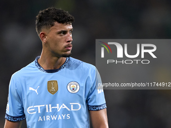 Matheus Nunes of Manchester City looks on during the UEFA Champions League match between Sporting CP and Manchester City at Jose Alvalade St...