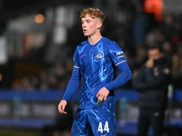 Brodie Hughes (44 Chelsea) looks on during the EFL Trophy match between Cambridge United and Chelsea Under 21s at the Cledara Abbey Stadium...