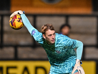 Goalkeeper Lucas Bergstrom (47 Chelsea) is in action during the EFL Trophy match between Cambridge United and Chelsea Under 21s at the Cleda...