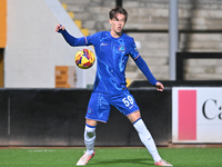 Harrison Murry Campbell, number 59 for Chelsea, controls the ball during the EFL Trophy match between Cambridge United and Chelsea Under 21s...