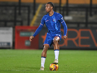 Ishe Samuels Smith (62 Chelsea) controls the ball during the EFL Trophy match between Cambridge United and Chelsea Under 21s at the Cledara...