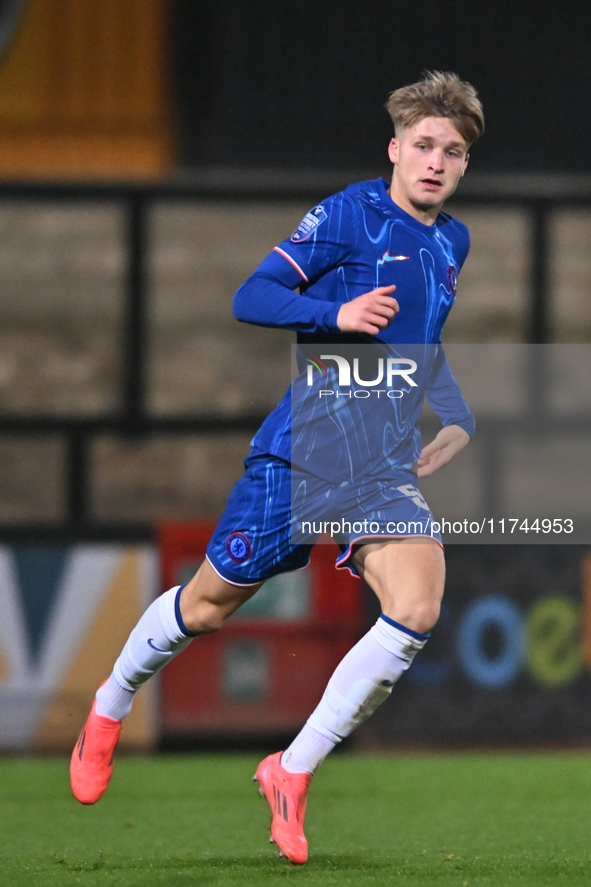 Jimmy Jay Morgan (58 Chelsea) plays during the EFL Trophy match between Cambridge United and Chelsea Under 21s at the Cledara Abbey Stadium...