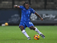 Donnell McNeilly (57 Chelsea) shoots during the EFL Trophy match between Cambridge United and Chelsea Under 21s at the Cledara Abbey Stadium...