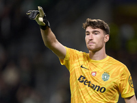 Franco Israel of Sporting CP reacts during the UEFA Champions League match between Sporting CP and Manchester City at Jose Alvalade Stadium...