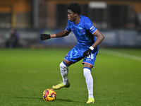 Ato Ampah (55 Chelsea) controls the ball during the EFL Trophy match between Cambridge United and Chelsea Under 21s at the Cledara Abbey Sta...