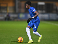 Ato Ampah (55 Chelsea) goes forward during the EFL Trophy match between Cambridge United and Chelsea Under 21s at the Cledara Abbey Stadium...