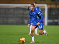 Ishe Samuels Smith (62 Chelsea) goes forward during the EFL Trophy match between Cambridge United and Chelsea Under 21s at the Cledara Abbey...