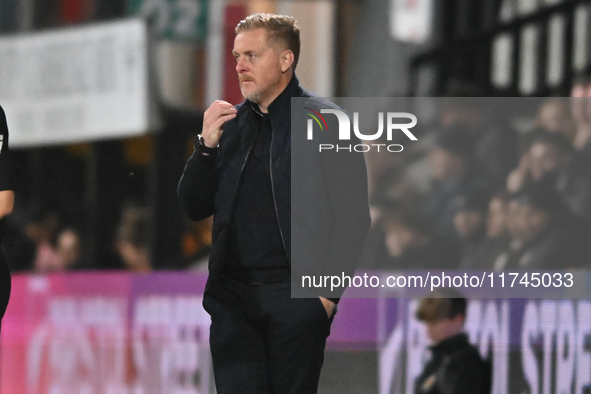 Manager Garry Monk, the manager of Cambridge United, looks on during the EFL Trophy match between Cambridge United and Chelsea Under 21s at...