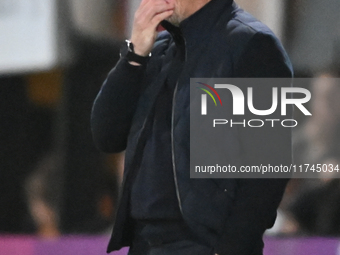 Manager Garry Monk, the manager of Cambridge United, looks on during the EFL Trophy match between Cambridge United and Chelsea Under 21s at...