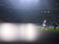 Matheus Nunes of Manchester City is challenged by Geny Catamo of Sporting CP during the UEFA Champions League match between Sporting CP and...