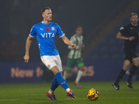 Fraser Horsfall #6 of Stockport County F.C. participates in the Sky Bet League 1 match between Stockport County and Wycombe Wanderers at the...