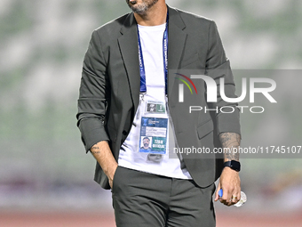 Asepahan SC head coach Hugo Miguel Pereira reacts during the AFC Champions League Two Group A football match between United Arab Emirates Sh...