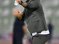 Asepahan SC head coach Hugo Miguel Pereira reacts during the AFC Champions League Two Group A football match between United Arab Emirates Sh...