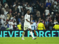 Vinicius Junior left winger of Real Madrid and Brazil after lossing the UEFA Champions League 2024/25 League Phase MD4 match between Real Ma...