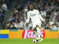 Eduardo Camavinga central midfield of Real Madrid and France during the UEFA Champions League 2024/25 League Phase MD4 match between Real Ma...