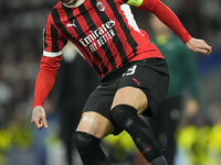 Theo Hernandez left-back of AC Milan and France during the UEFA Champions League 2024/25 League Phase MD4 match between Real Madrid C.F. and...