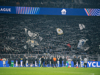 Players of SK Sturm Graz greet fans after the UEFA Champions League 2024/25 League Phase MD4 soccer match between Borussia Dortmund and SK S...