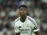 Vinicius Junior left winger of Real Madrid and Brazil during the UEFA Champions League 2024/25 League Phase MD4 match between Real Madrid C....