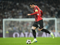 Theo Hernandez left-back of AC Milan and France during the UEFA Champions League 2024/25 League Phase MD4 match between Real Madrid C.F. and...