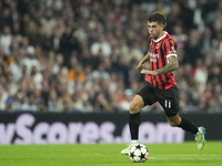 Christian Pulisic right winger of AC Milan and United States during the UEFA Champions League 2024/25 League Phase MD4 match between Real Ma...