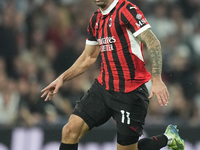 Christian Pulisic right winger of AC Milan and United States during the UEFA Champions League 2024/25 League Phase MD4 match between Real Ma...