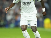 Vinicius Junior left winger of Real Madrid and Brazil during the UEFA Champions League 2024/25 League Phase MD4 match between Real Madrid C....