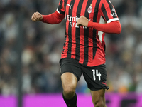 Tijjani Reijnders central midfield of AC Milan and Netherlands during the UEFA Champions League 2024/25 League Phase MD4 match between Real...