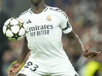 Ferland Mendy left-back of Real Madrid and France during the UEFA Champions League 2024/25 League Phase MD4 match between Real Madrid C.F. a...