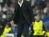 Paulo Fonseca head coach of AC Milan gives instructions during the UEFA Champions League 2024/25 League Phase MD4 match between Real Madrid...