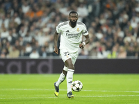 Antonio Rudiger centre-back of Real Madrid and Germany during the UEFA Champions League 2024/25 League Phase MD4 match between Real Madrid C...