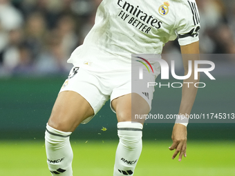 Kylian Mbappe centre-forward of Real Madrid and France during the UEFA Champions League 2024/25 League Phase MD4 match between Real Madrid C...