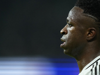 Vinicius Junior left winger of Real Madrid and Brazil during the UEFA Champions League 2024/25 League Phase MD4 match between Real Madrid C....