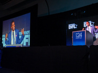 St. Paul Mayor Melvin Carter speaks at the Minnesota DFL Election Night event at the InterContinental Hotel in St. Paul, Minnesota, on Novem...