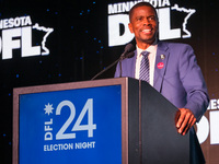 St. Paul Mayor Melvin Carter speaks at the Minnesota DFL Election Night event at the InterContinental Hotel in St. Paul, Minnesota, on Novem...